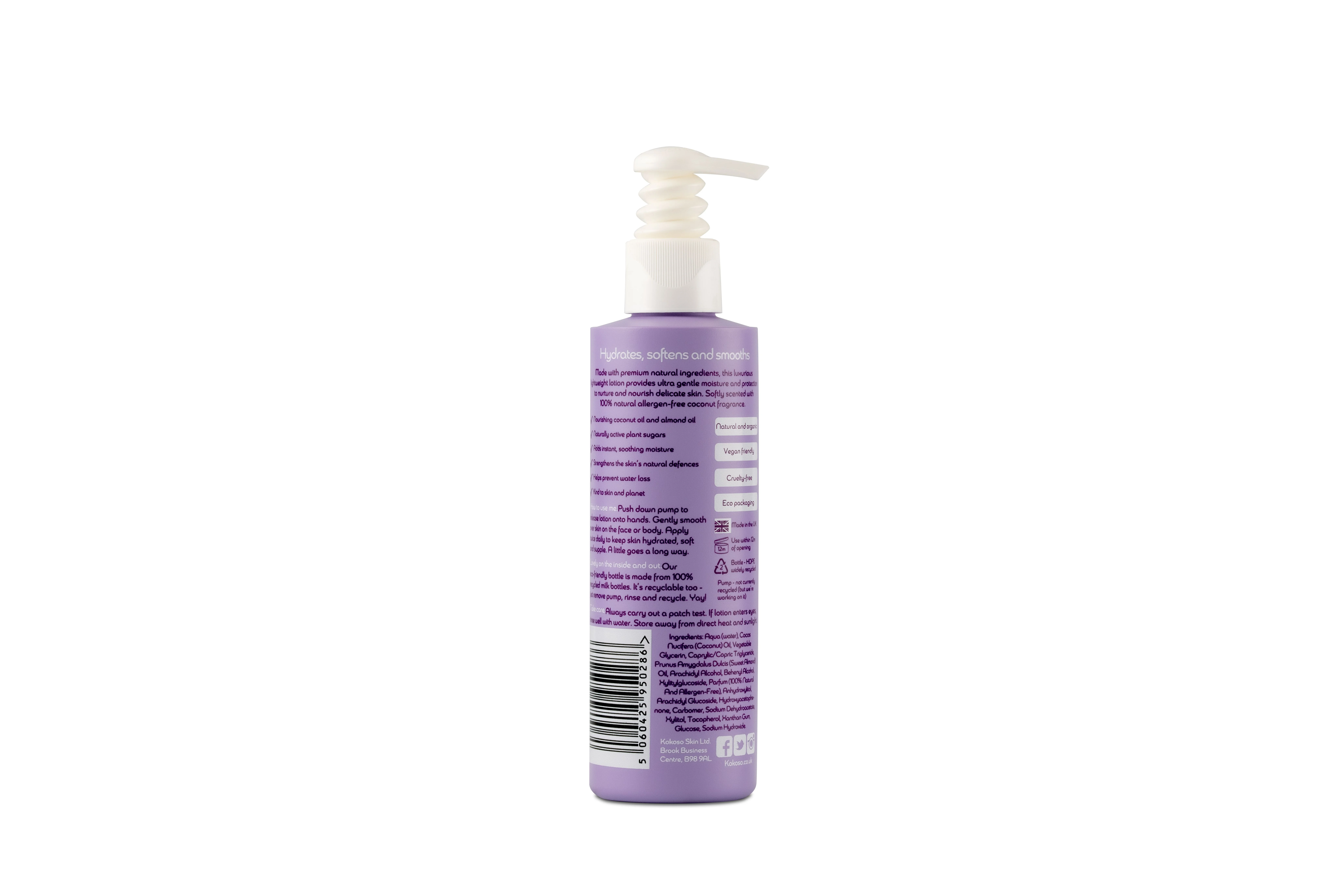 Kokoso Baby Telove Mlieko S Parfum 1×190 ml, telové mlieko pre deti