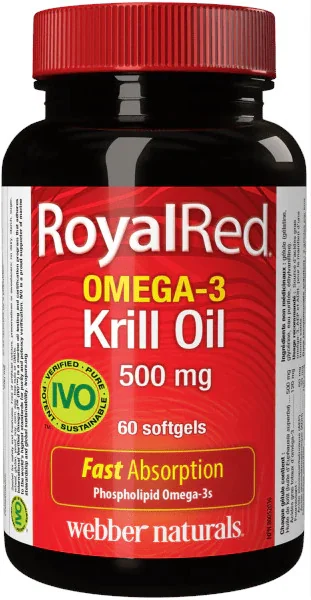 WEBBER NATURALS Omega 3 Royal Krill Oil 500 mg IVO cert. 1×60 cps, výživový doplnok