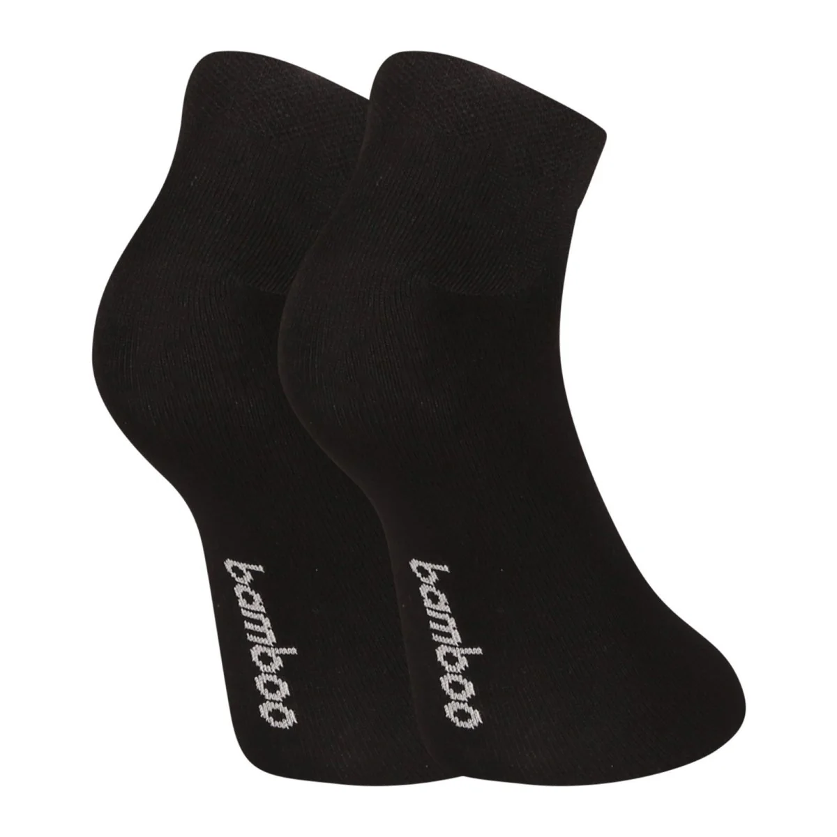 5PACK ponožky nízke bambusové čierne (5PBN01) S