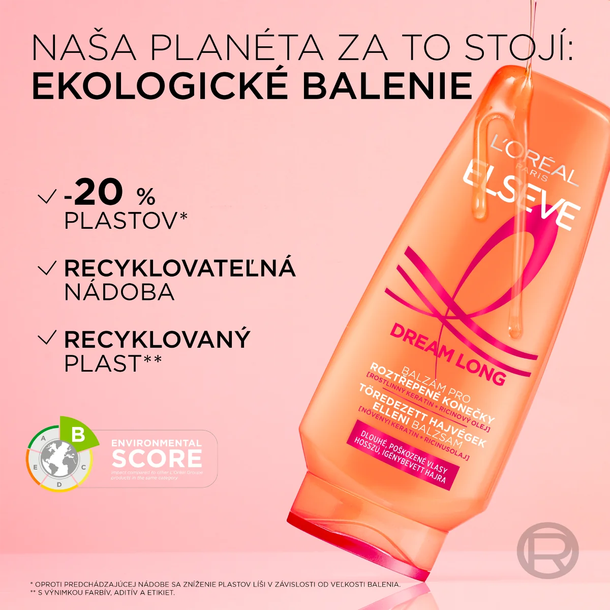 L'Oréal Paris Elseve Dream Long balzam 1×300ml, balzam na vlasy