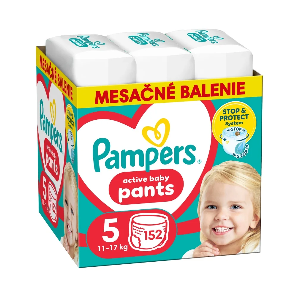 Pampers Pants MP S5  (11-17kg) 1×152 ks, detské plienkové nohavičky