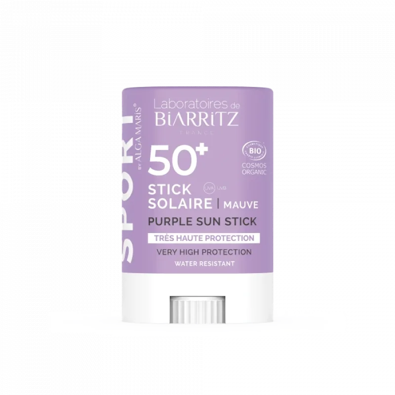 BIO stick tónovací SPF50+ SPORT modrý Obsah 12 g, Odtieň fialový