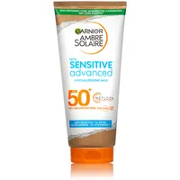 Garnier Ambre Solaire Sensitive Advanced opaľovacie mlieko, veľmi vysoká ochrana svetlá citlivá pokožka, SPF 50+, 175 ml