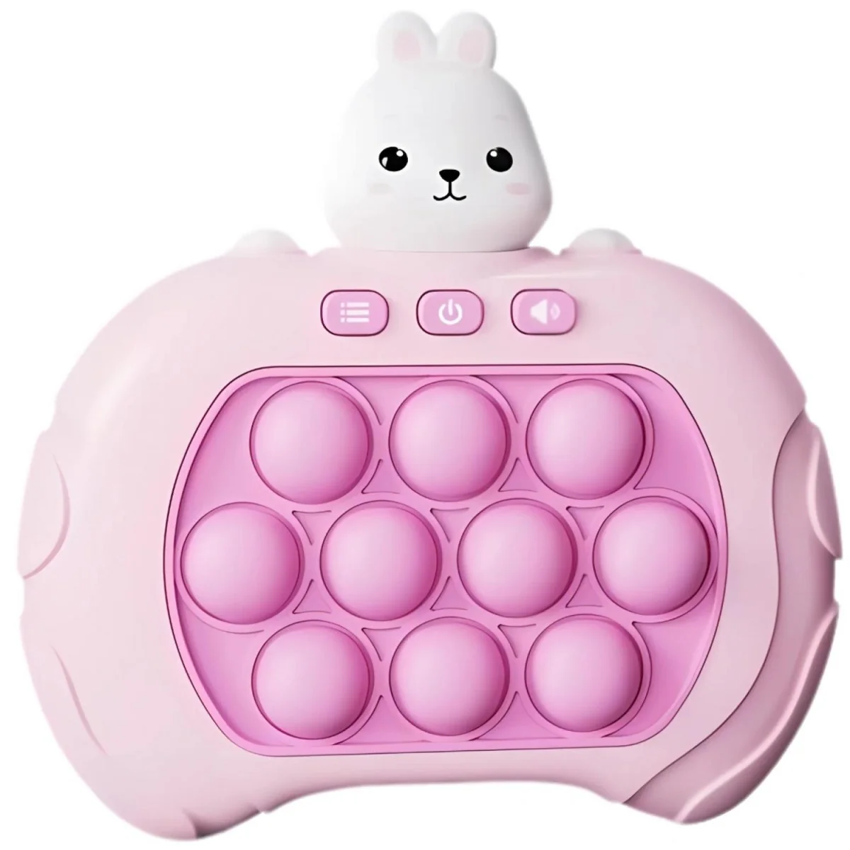 Herná konzola Skill Game Bunny Pop It - Ružová pamäťová hra, svetelné sekvencie