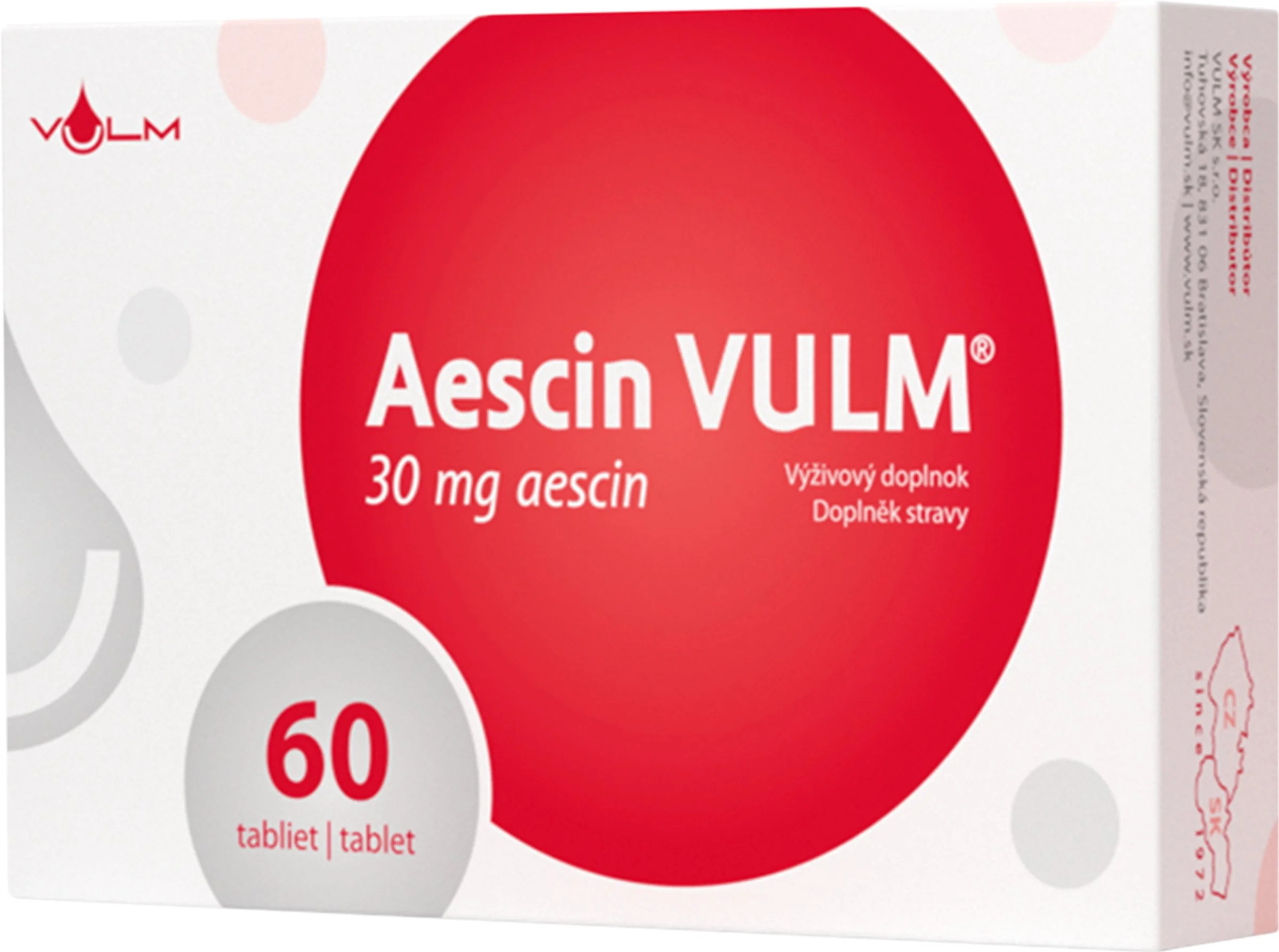 Aescin VULM 30 mg 1×60 tbl, výživový doplnok