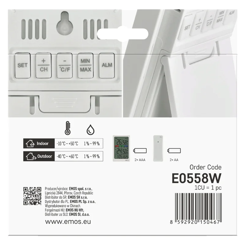 TEPLOMER BEZDRÔTOVÝ E0558W 1 ks