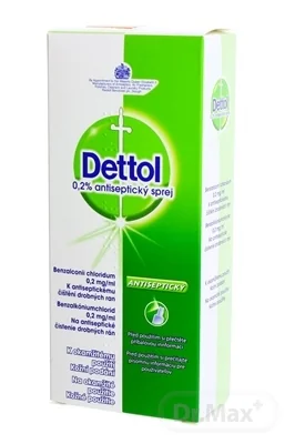 Dettol 0,2% antiseptický sprej 1×100 ml, antiseptický sprej