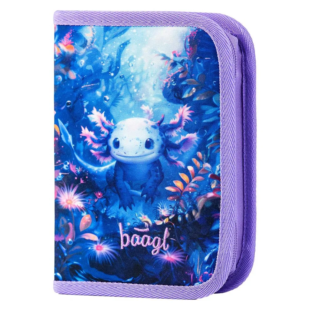 Jednoposchodový školský peračník Axolotl motív Axolotl