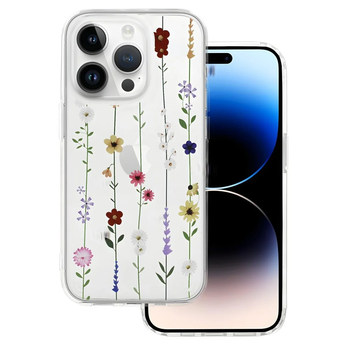 Puzdro s kvetinami pre iPhone 15 Plus Multifarebná 4, 1 x 30 tbl