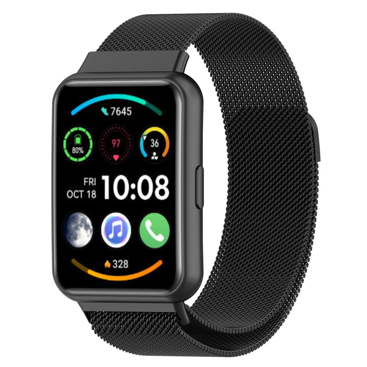 Bstrap Milanese remienok na Huawei Watch Fit 2 black