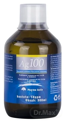 Koloidné striebro Ag100 10ppm 300 ml
