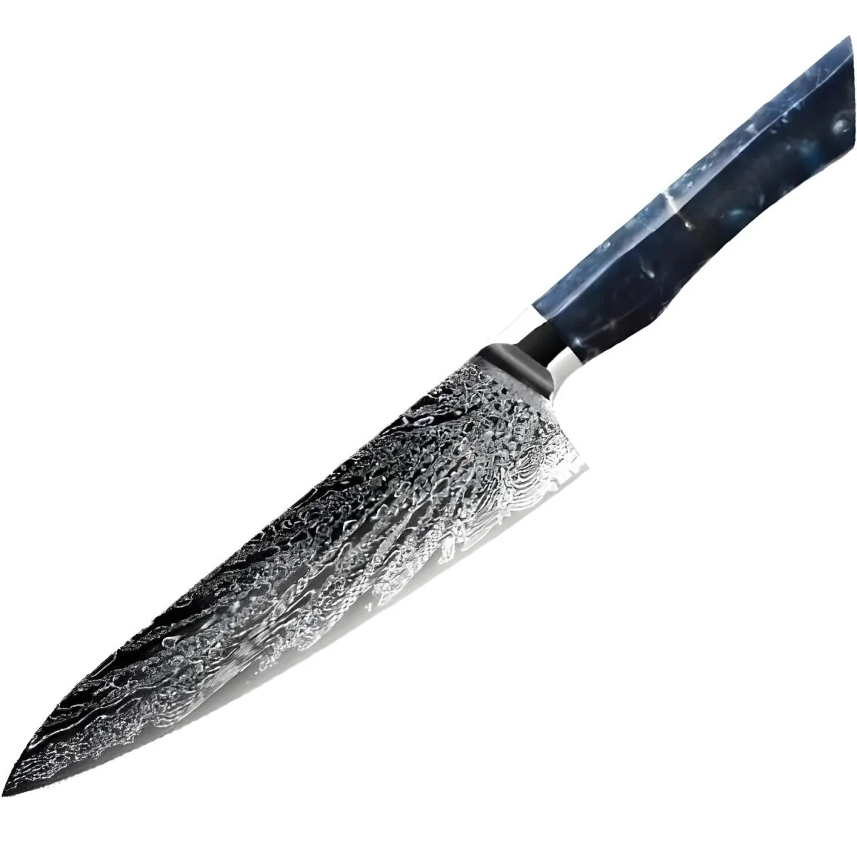 Damaškový kuchynský nôž Seiryuu Chef/Modrá Chef/Modrá, 1 x 34,5 cm