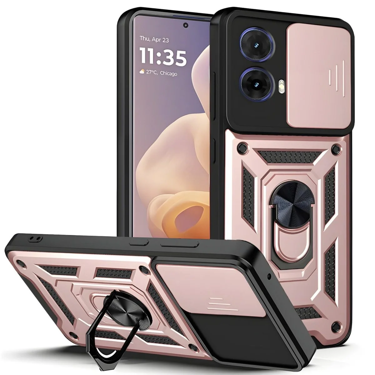 Puzdro Hybrid Armor Kickstand - Ružová