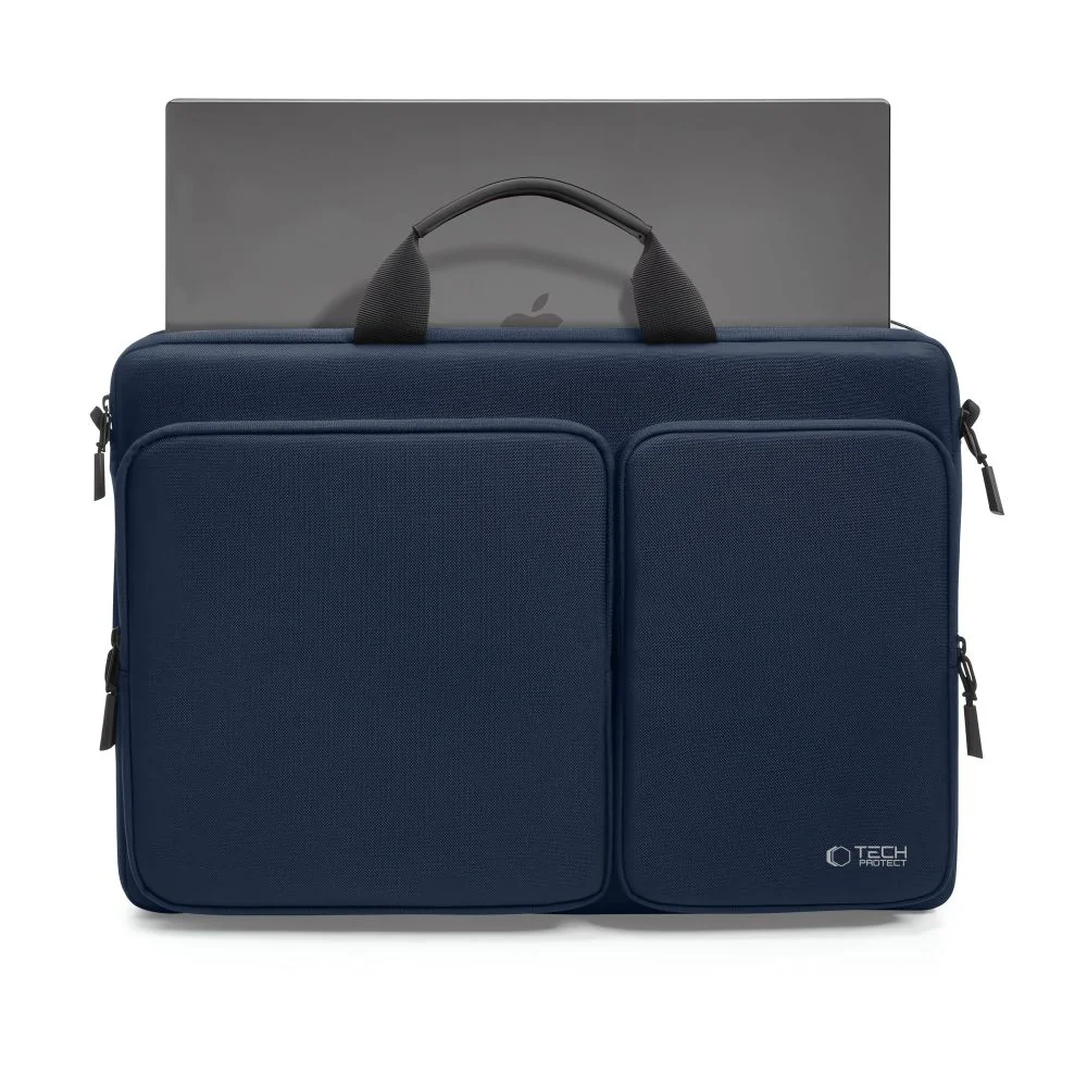Tech-Protect Defender Bag taška na notebook 17'', tmavomodrá