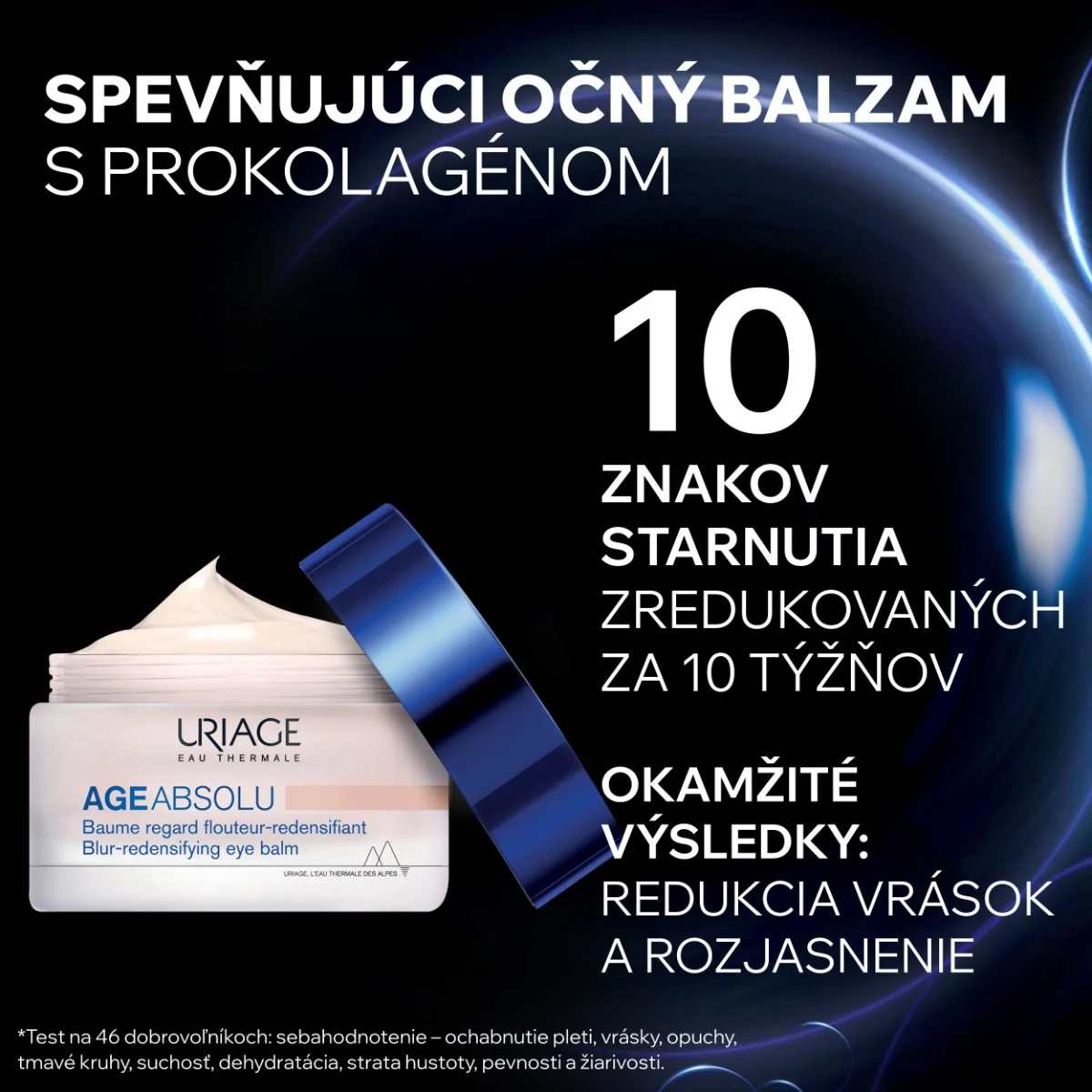 URIAGE AGE ABSOLU Eye Balm 1x15 ml, spevňujúci balzam na očné okolie