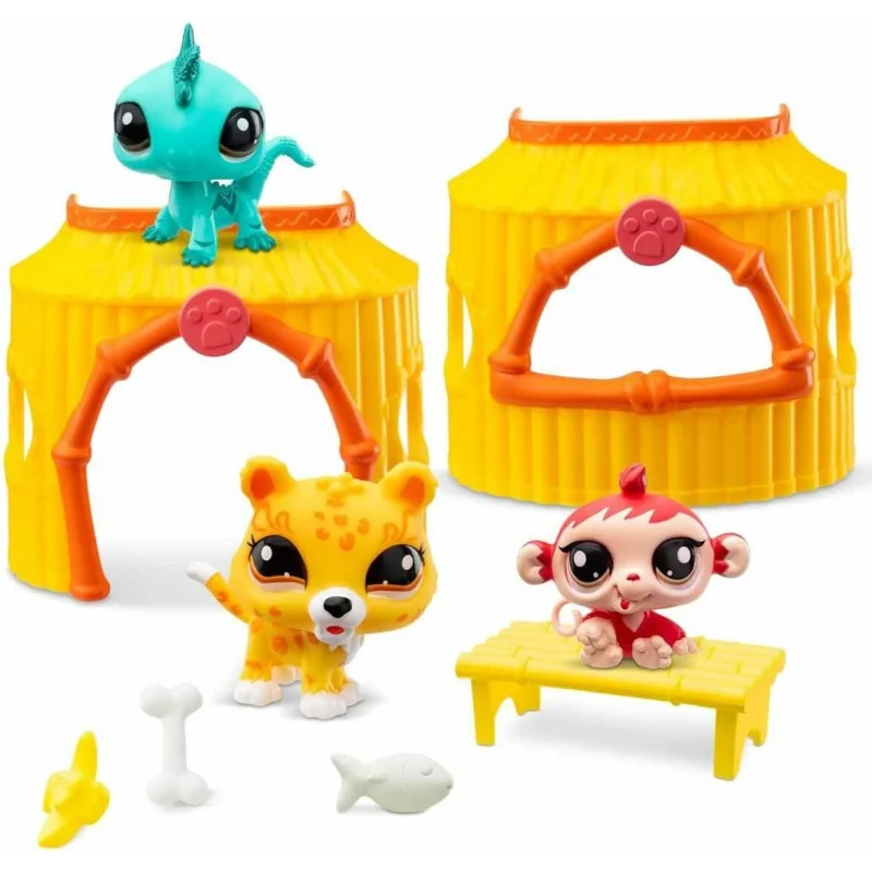 Littlest Pet Shop Tiki Jungle - Zvieratká z džungle, 3 postavičky