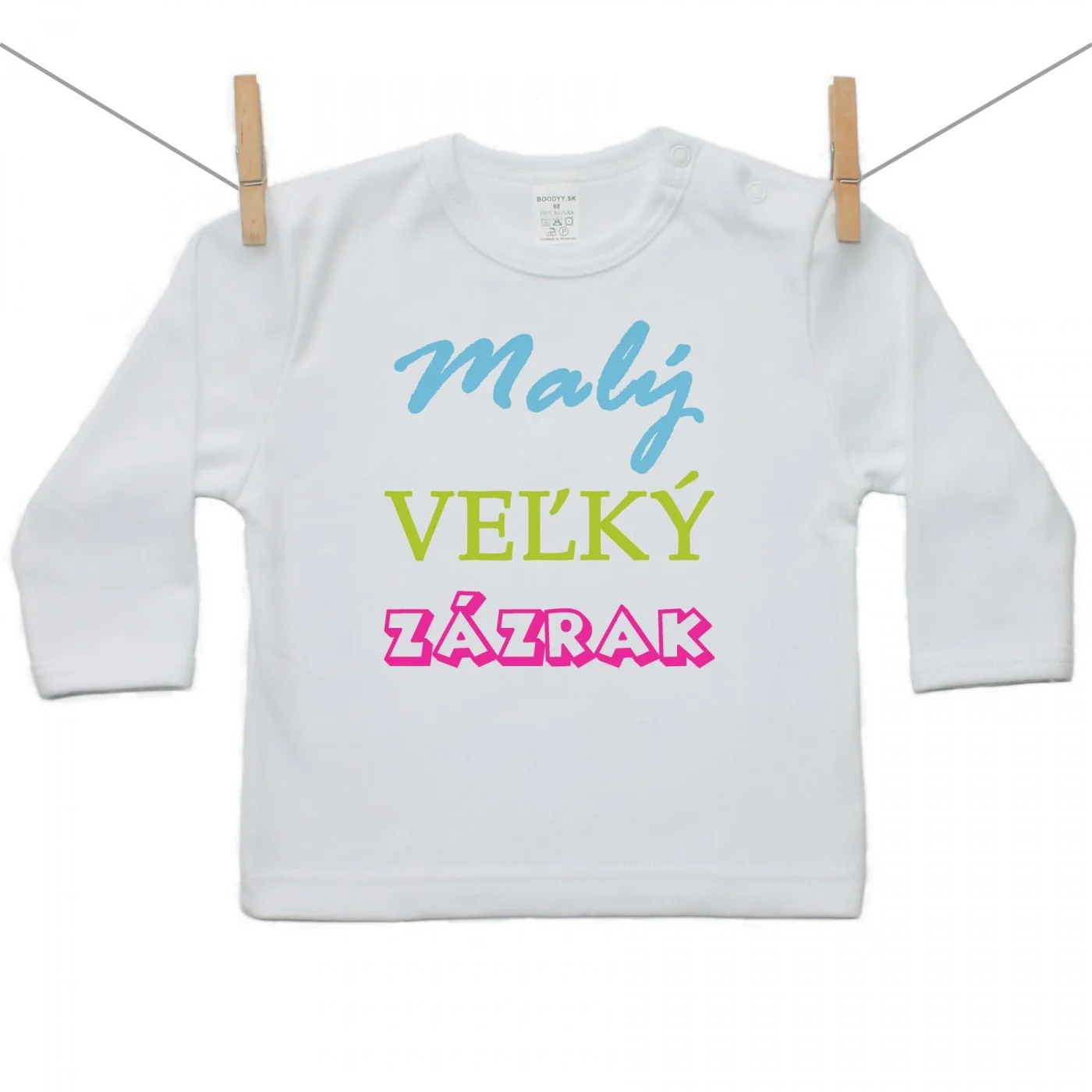 Boodyy Tričko s dlhým rukávom Malý veľký zázrak Veľkosť: 122