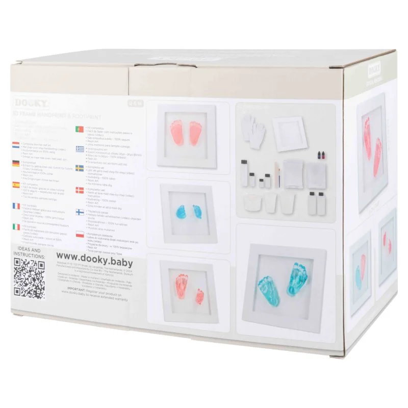 Dooky crystal Memories DeLuxe 3D Frame Handprint & Footprint