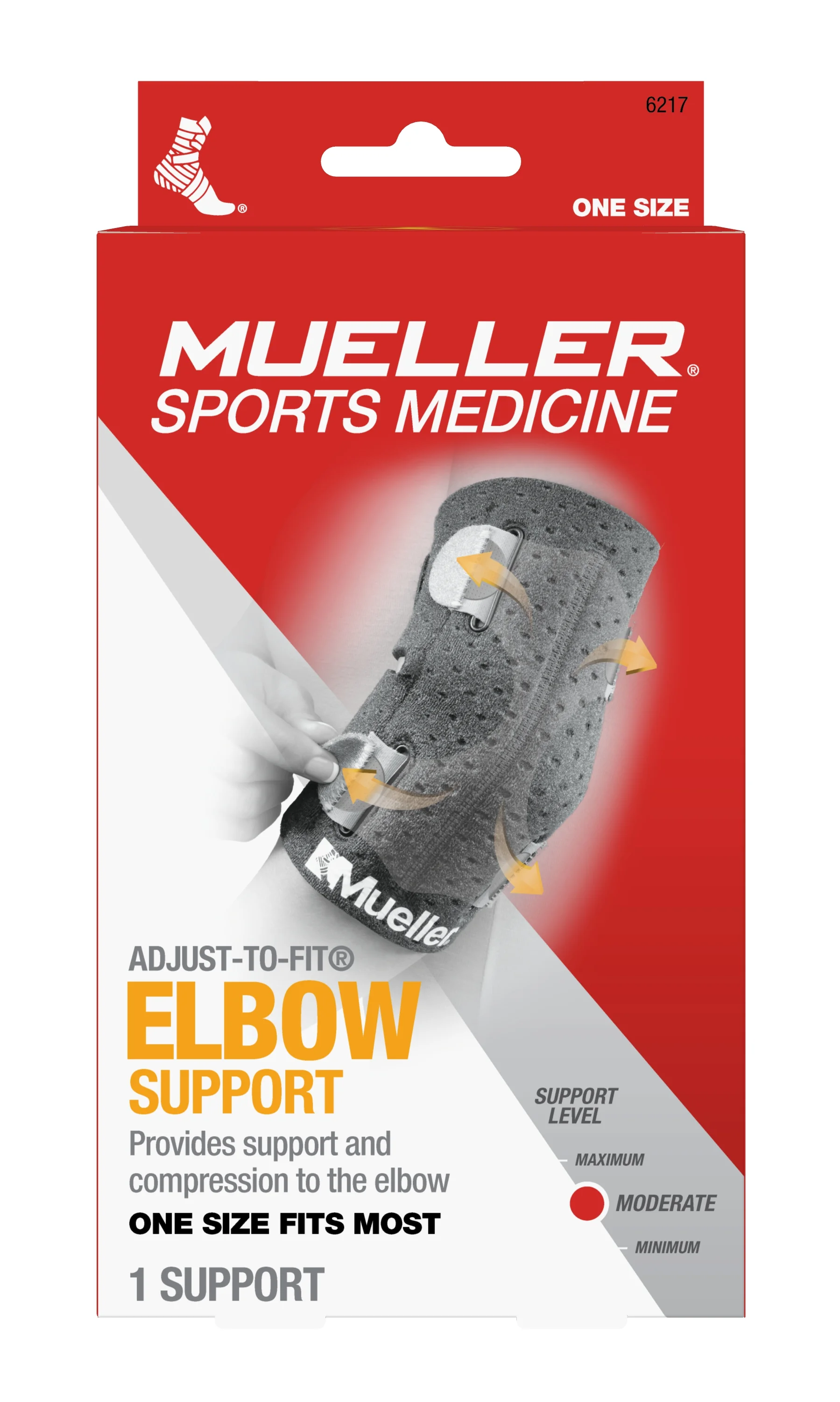 MUELLER Adjust-to-fit elbow support, podpora na lakeť 1 ks
