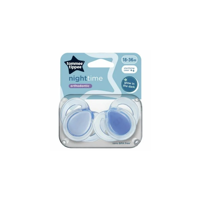 Tommee Tippee CTN Night Time silikónový cumlík 18–36 m, 2 ks