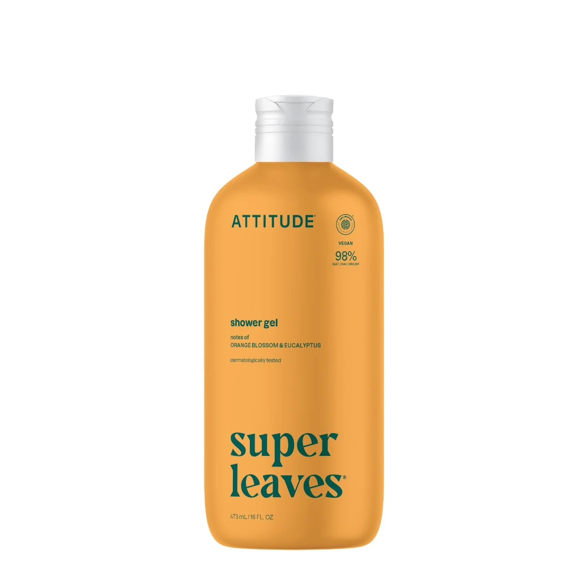 Sprchový gél ATTITUDE Super leaves - pomarančový kvet a eukalyptus 473 ml