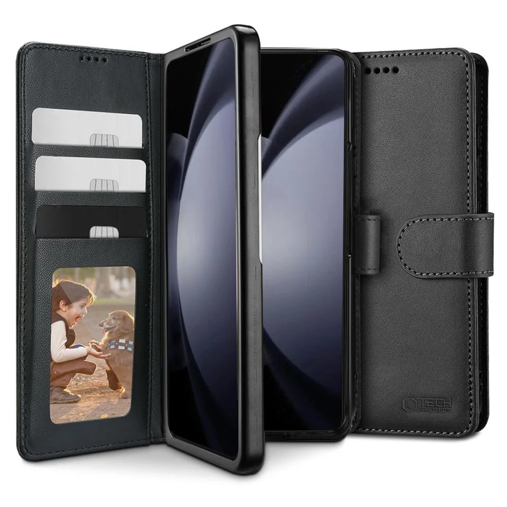 Tech-Protect Wallet knižkové puzdro na Samsung Galaxy Z Fold 6, čierne