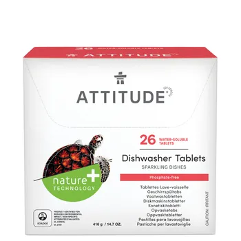 ATTITUDE Tablety do umývačky riadu bez fosfátov (26 dávok) 1×416 g, tablety do umývačky