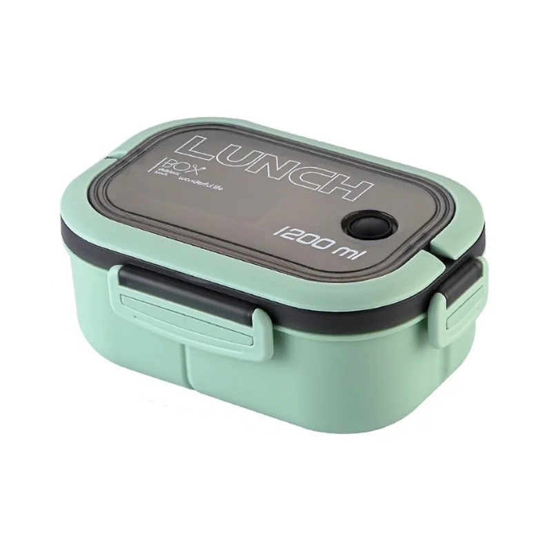 Livefy obedový box s príborom Lunch 1.2l, zelený 