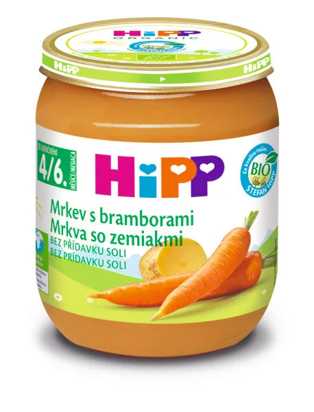 HiPP Príkrm Karotka so zemiakmi 1×125 g, zeleninový príkrm