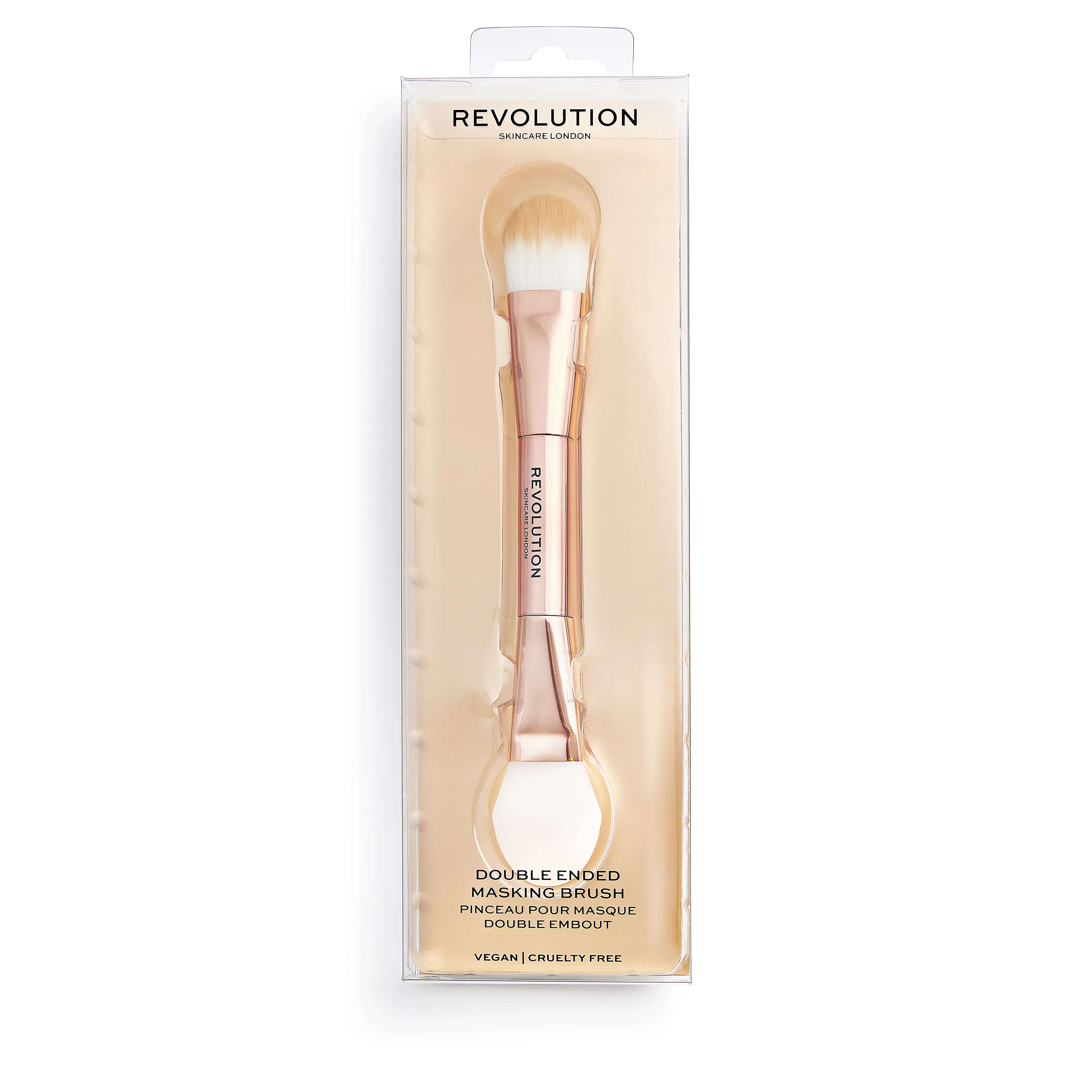 Revolution Skincare Double Ended Masking štetec na tvár 1×1 ks, štetec na tvár