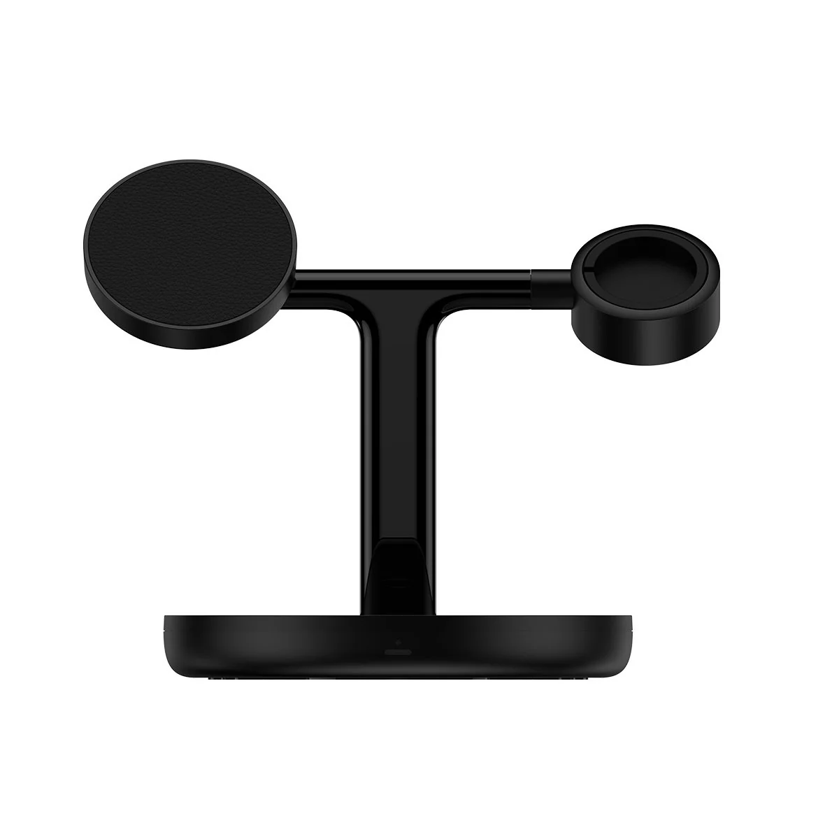 Baseus Swan Magsafe bezdrôtová nabíjačka na iPhone / AirPods / Apple Watch 15W, čierna atch 15W, čierna