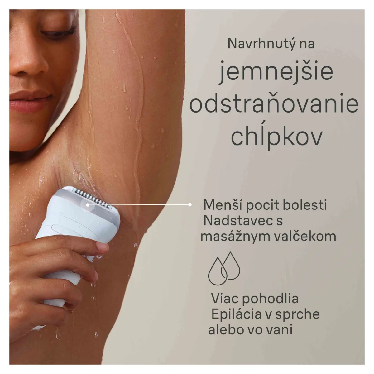Braun Silk-épil 7, 7-041, Biela/Strieborná Epilátor pre Jednoduché Odstraňovanie Chĺpkov 1×1 ks, epilátor