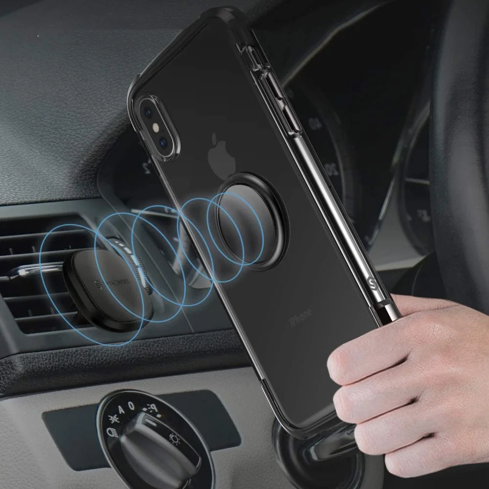 Tech-Protect Magnetic Ring držiak na mobil na prst, čierny