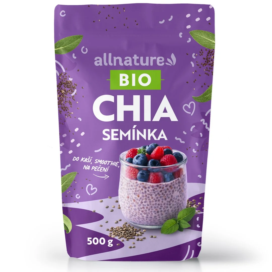 Allnature CHIA semienka 1×500 g, chia semienka