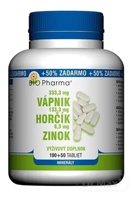 BIO Pharma Vápnik, Horčík, Zinok