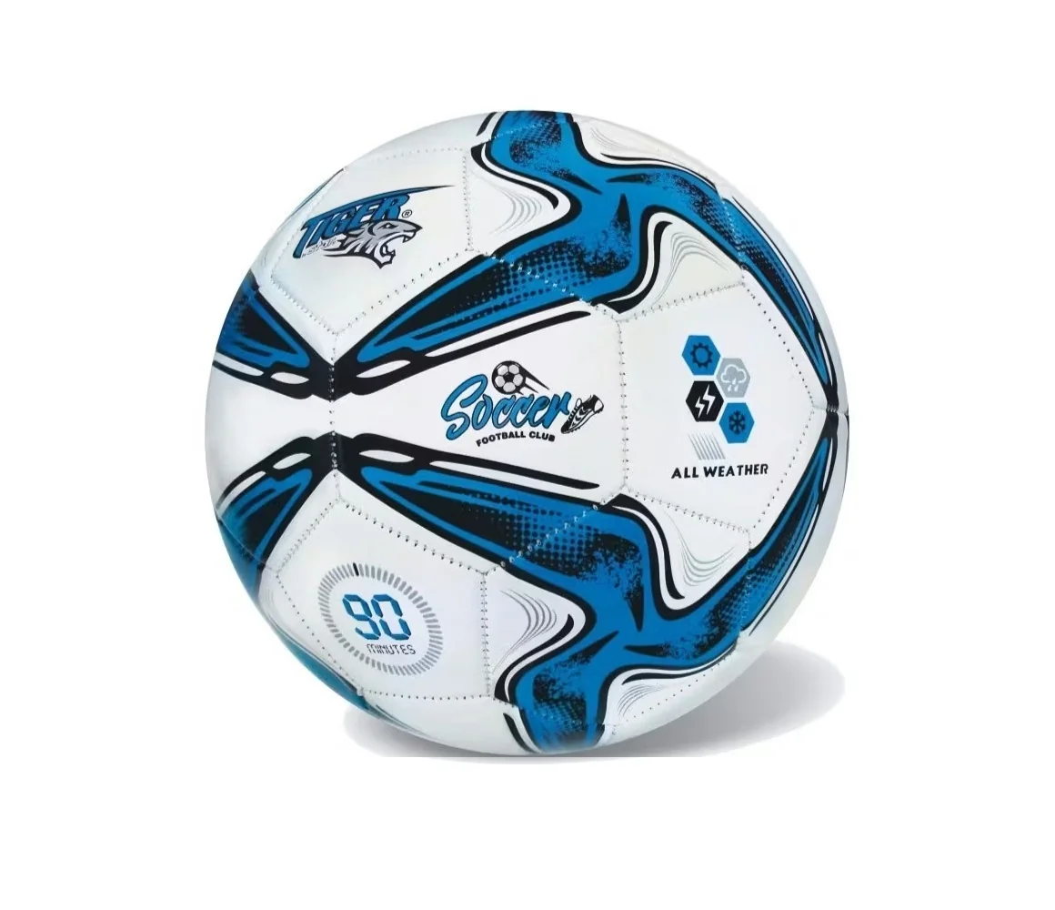 Futbalová lopta Soccer Club modrá veľkosť 5