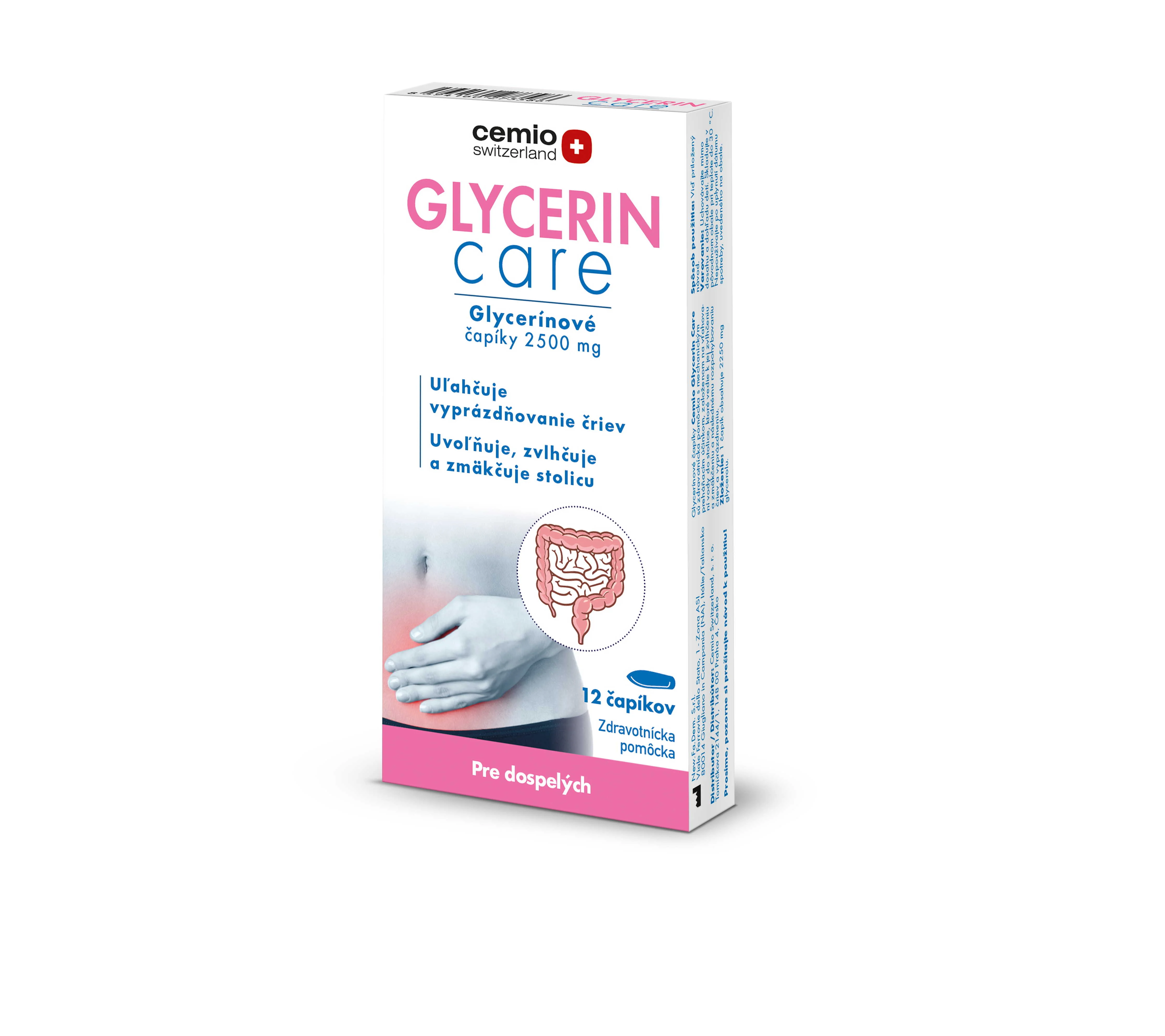 Cemio GLYCERIN care 2500 mg 12 čapíkov