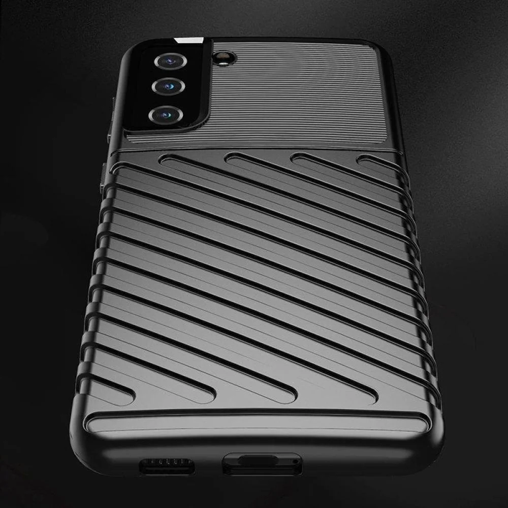 MG Thunder silikónový kryt na Samsung Galaxy S22 Plus, čierny