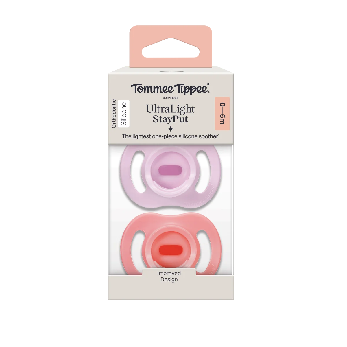 Tommee Tippee Silikónový Cumlík Ultra-light 0-6m 2 ks
