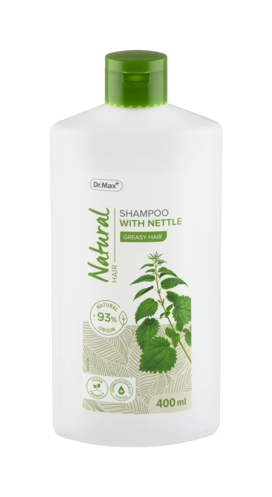 Dr. Max NATURAL HAIR SHAMPOO GREASY HAIR 1×400 ml, vlasový šampón