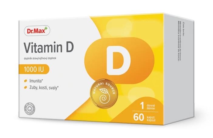 Dr.Max Vitamín D3 1000 I.U. cps 1x60 ks