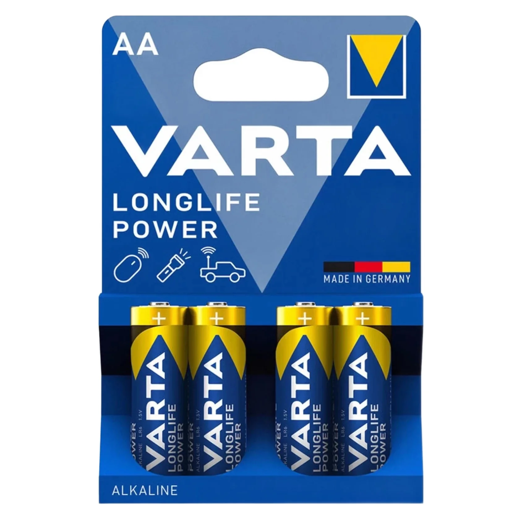 VARTA LONGLIFE POWER alkalické batérie 4ks AA