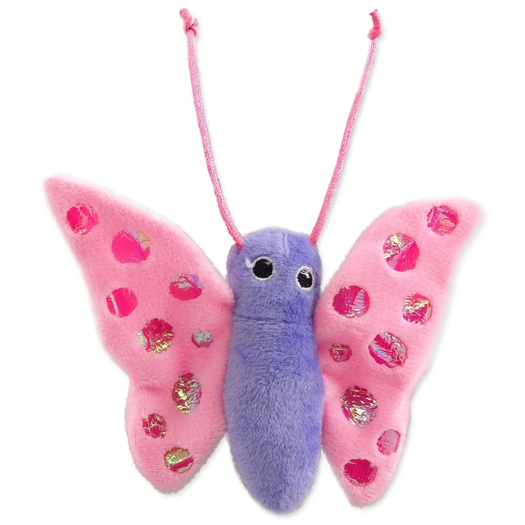 Hračka Magic Cat motýľ plyš s catnipom mix 13cm