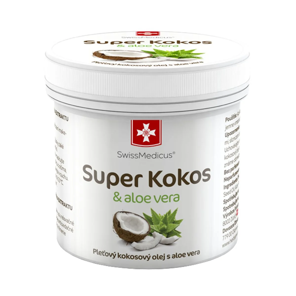 Super kokos & aloe vera pleťový olej - 150 ml - SwissMedicus