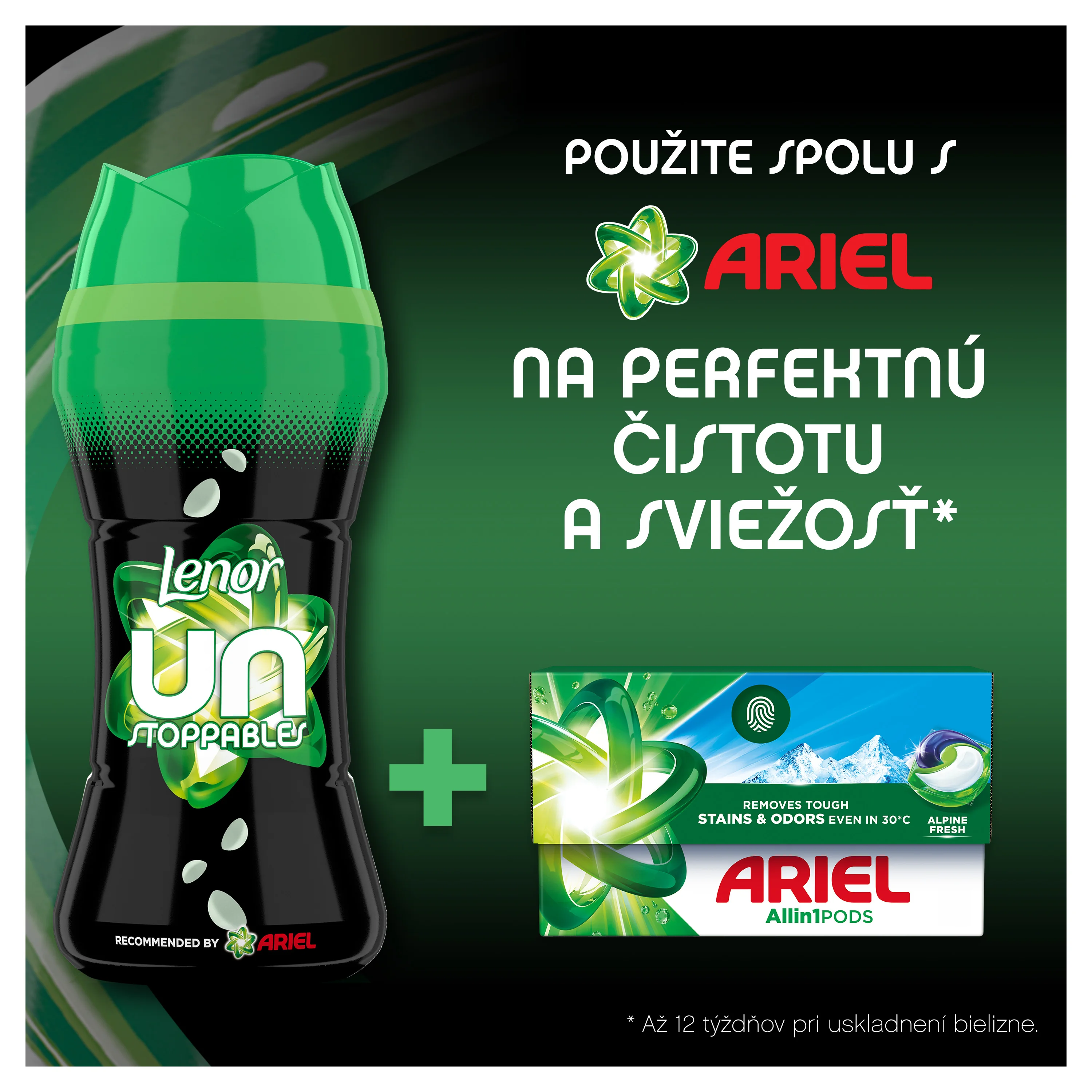 Lenor Unstoppables Scent of Ariel perličky do prania 270 g