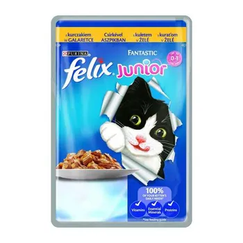Felix Fant Jun Kapsička Kuracie Želé  1×100 g, kapsička pre mačky