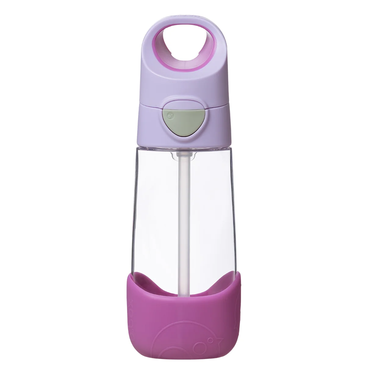 Fľaša na pitie so slamkou 450 ml sugar plum