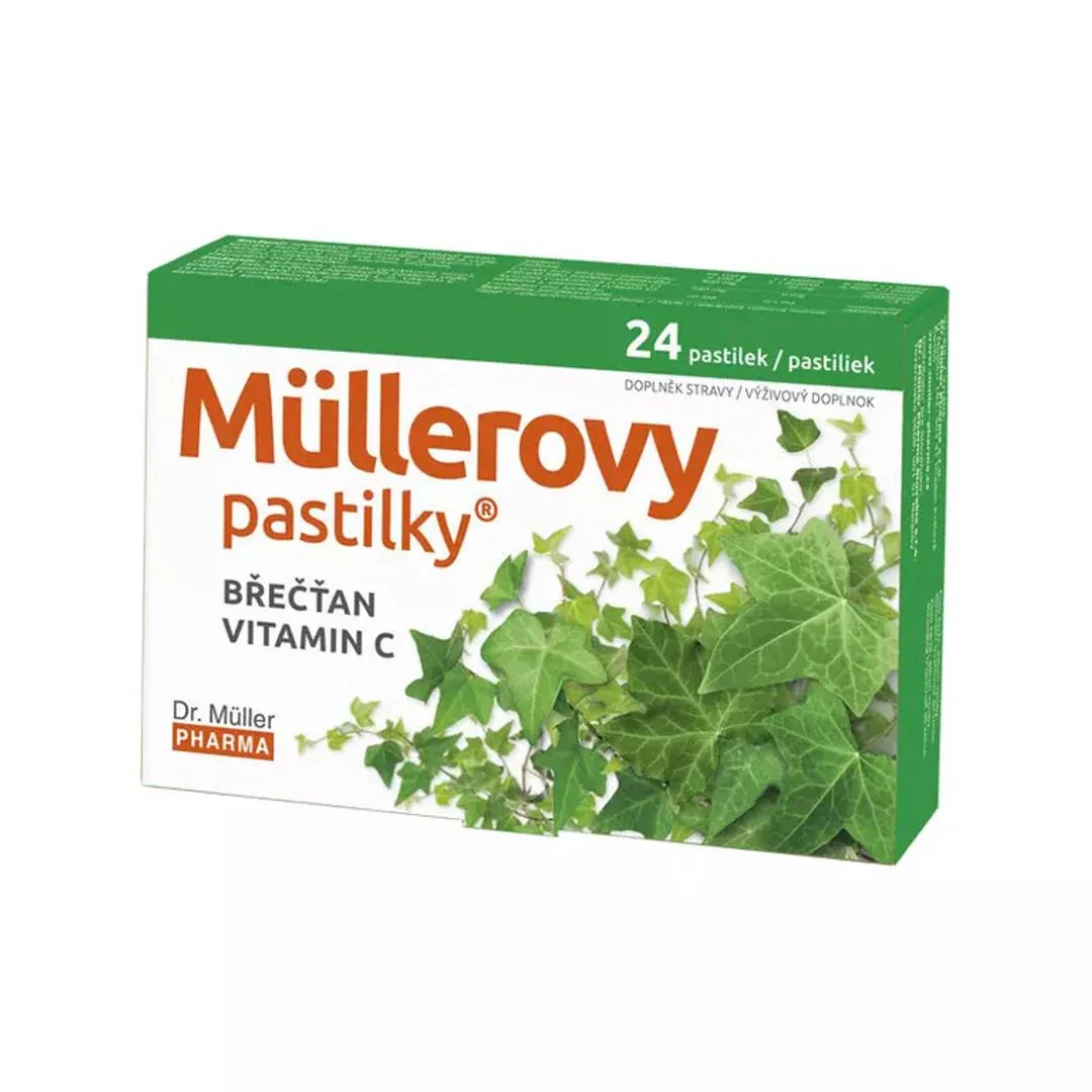 DR.MULLER pastilky Brečtan + Vitamin C 24ks