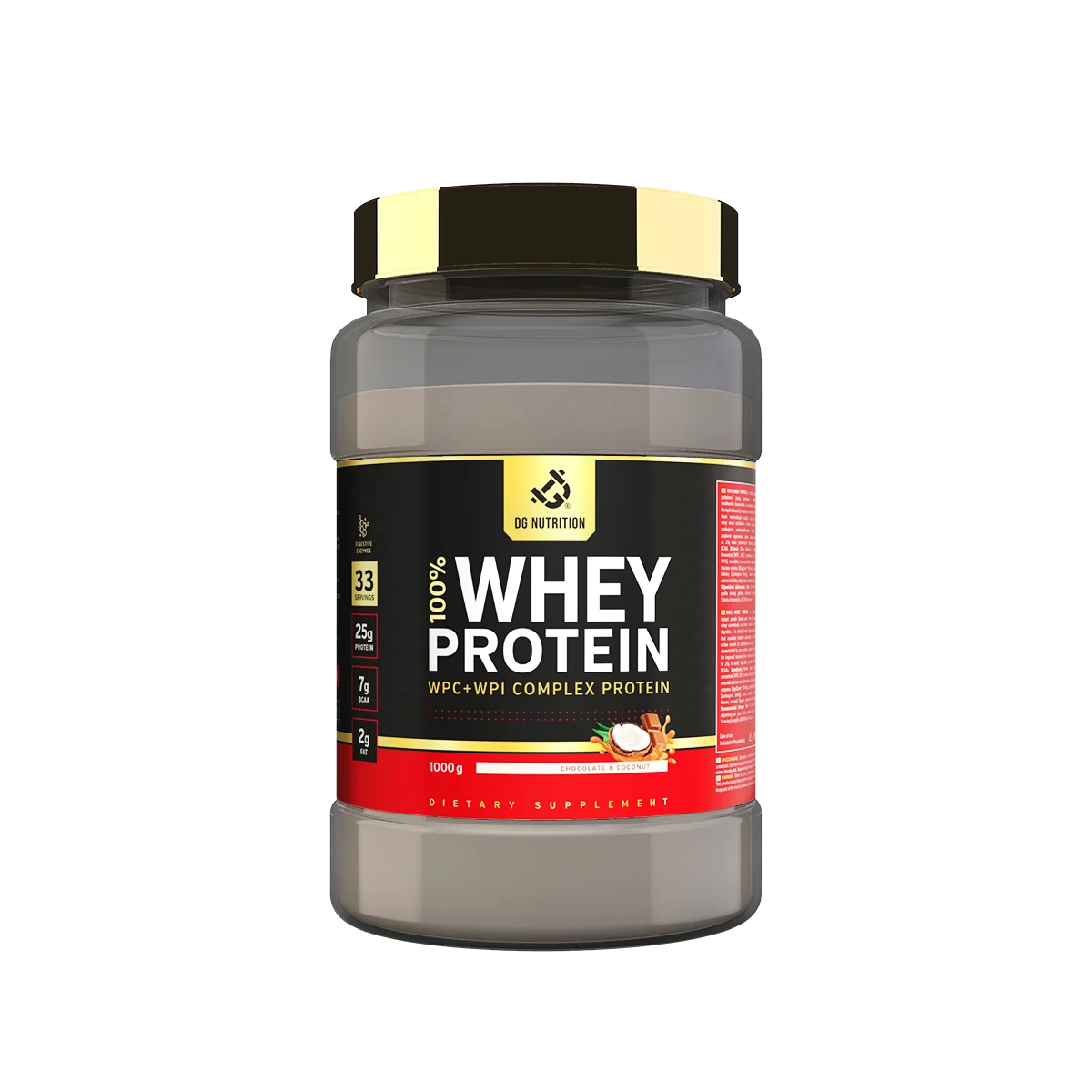 100% Whey Performance Complex Čokoláda & Kokos 1000 g