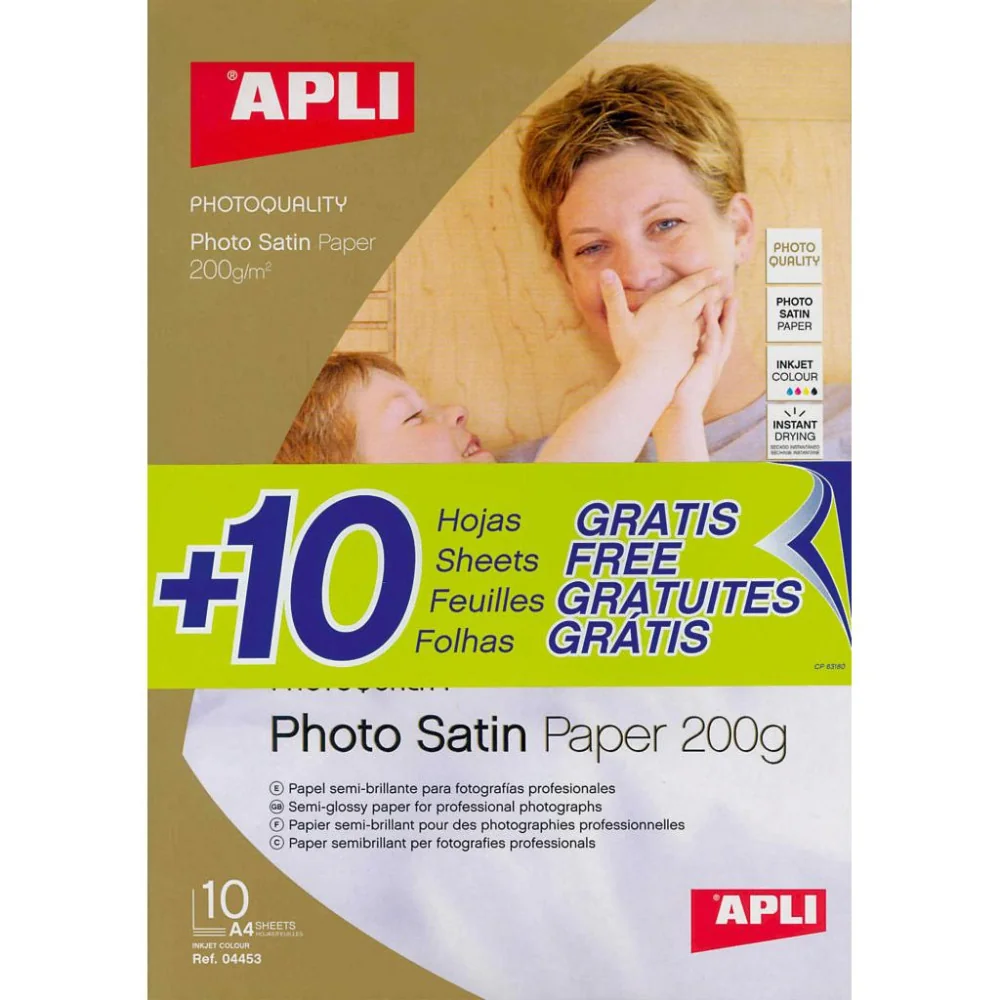 Fotopapier APLI A4 Satin 200g 20 hárkov-